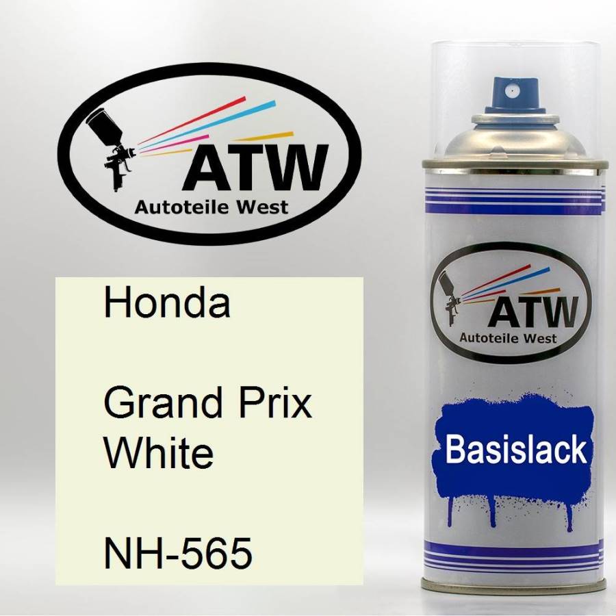 Honda, Grand Prix White, NH-565: 400ml Sprühdose, von ATW Autoteile West.
